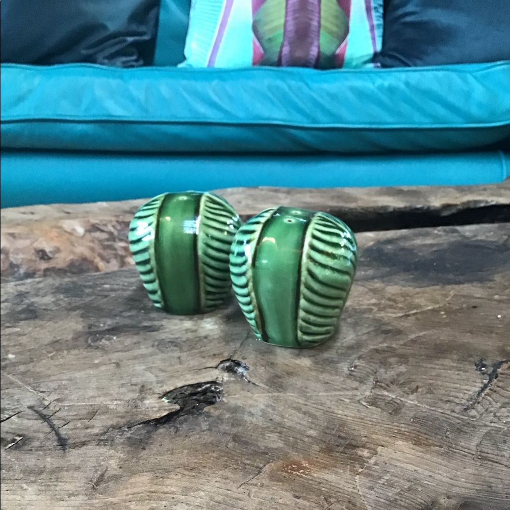 Mid century ceramic salt and pepper shakers
